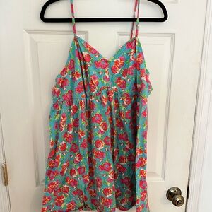 Cacique nightgown 18/20- vibrant floral pattern